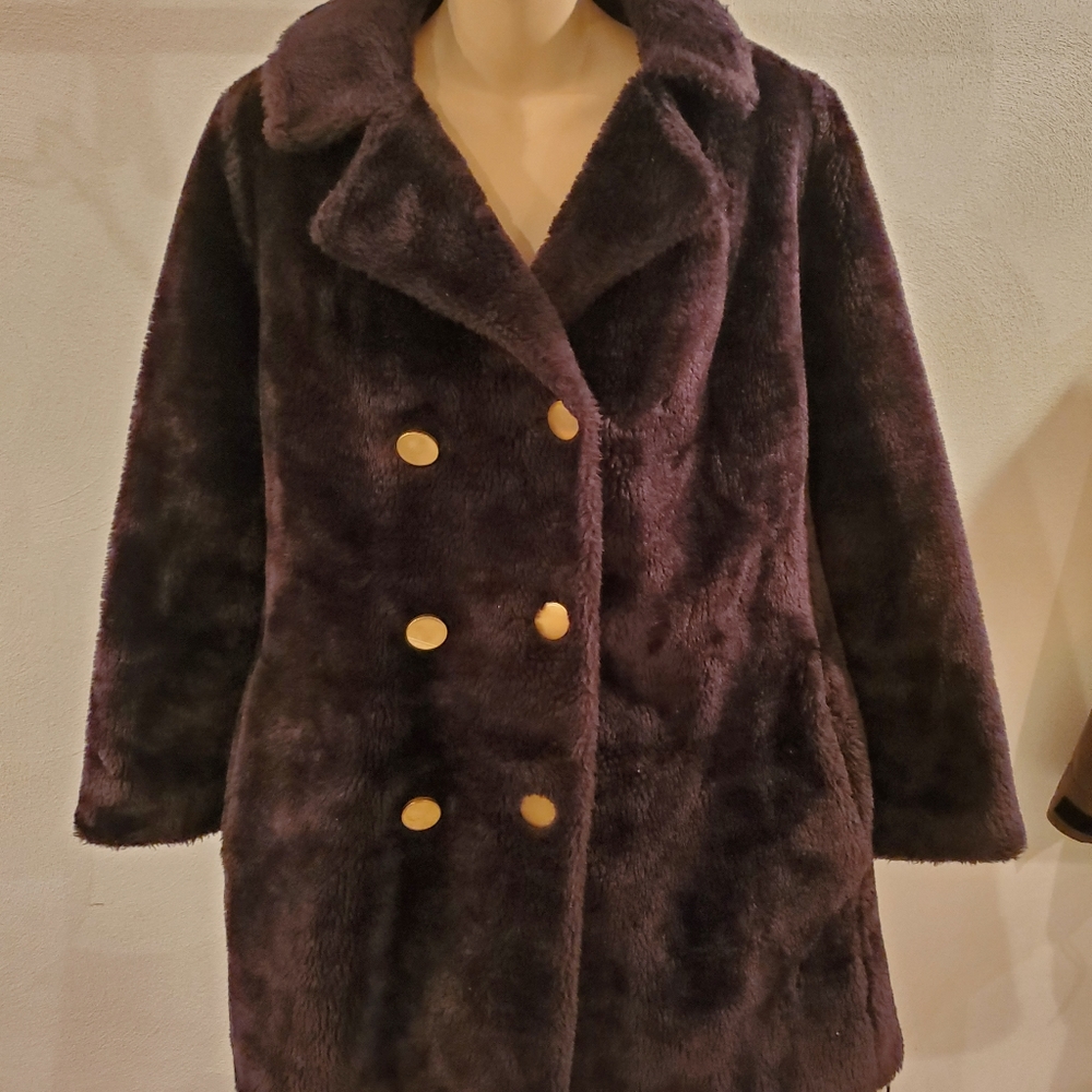 Faux Fur Women's Vintage Coat